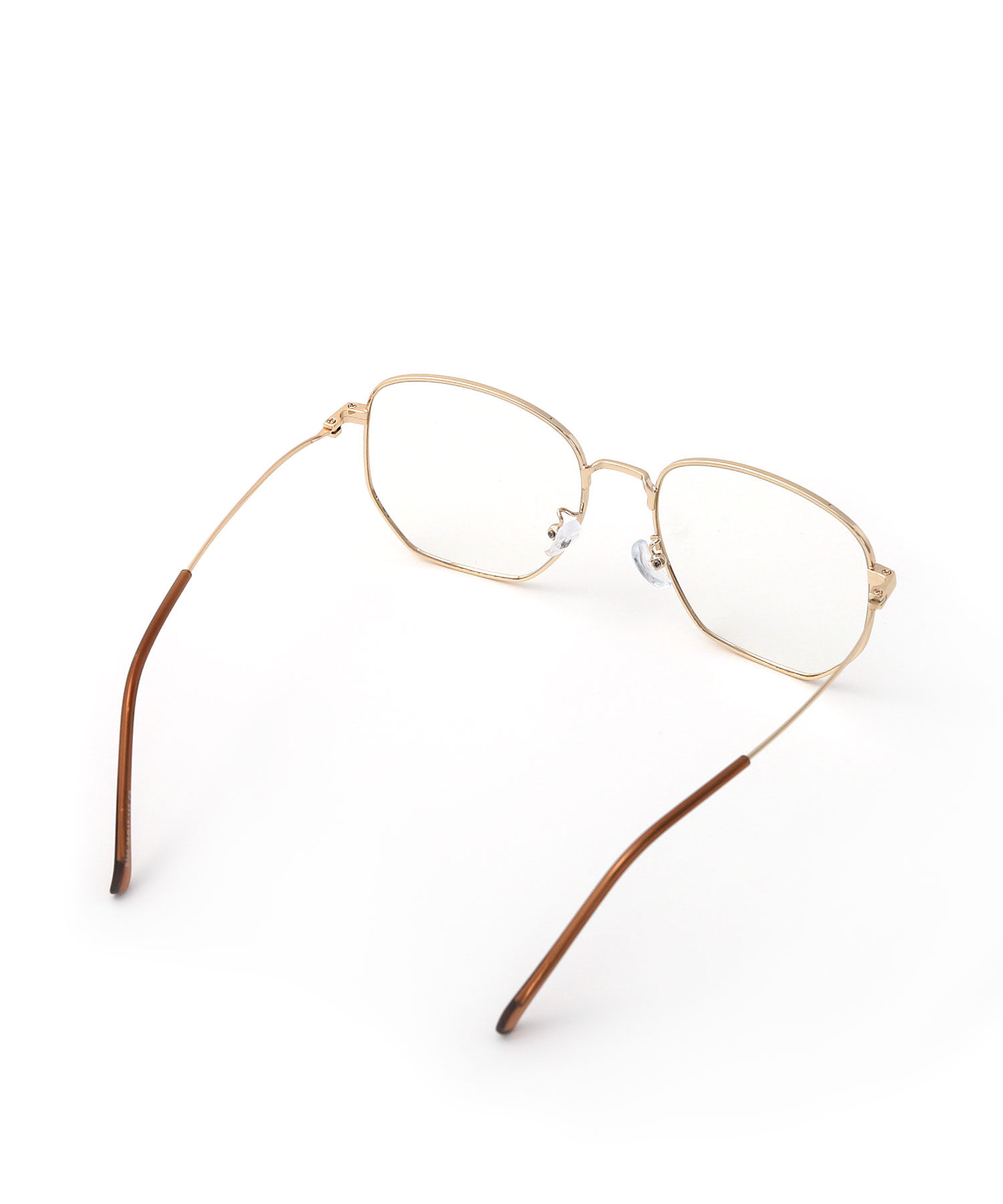 colleca la「メタルフレーム 大きめレンズめがね/伊達メガネ」|メガネ|