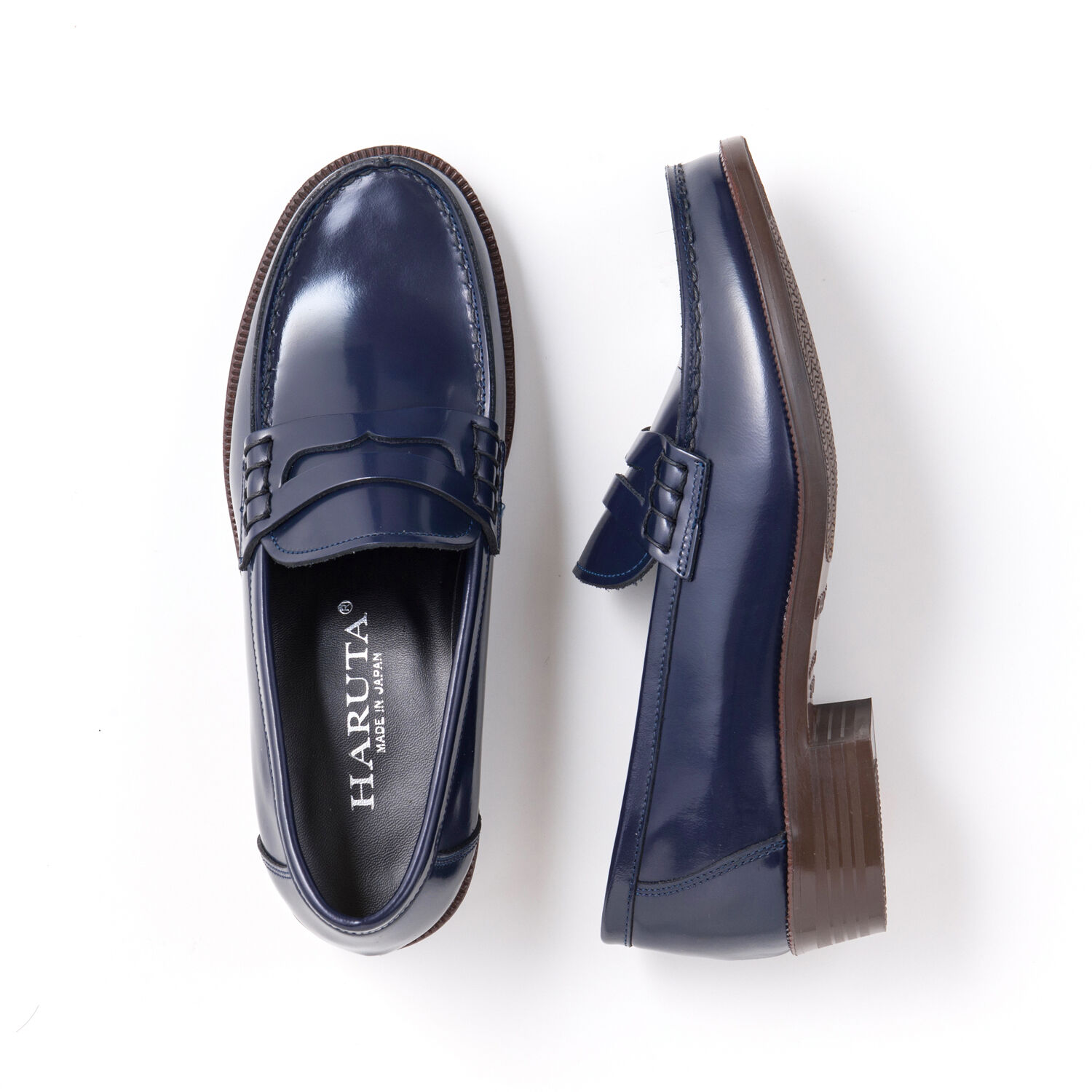 HARUTA「レザーカジュアルコインローファー #230」|ローファー|