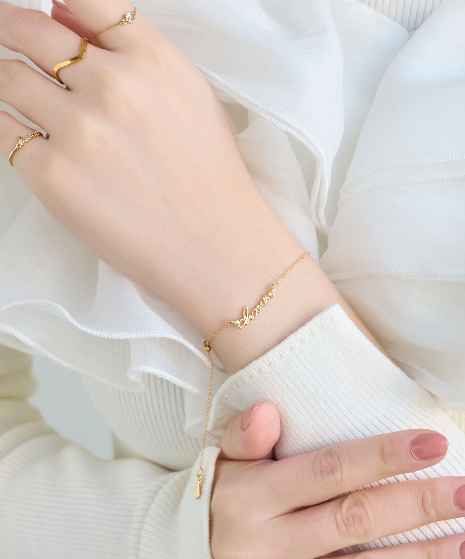 Phoebe「ラッキーレターブレスレット(チャーム)」|ブレスレット・バングル|