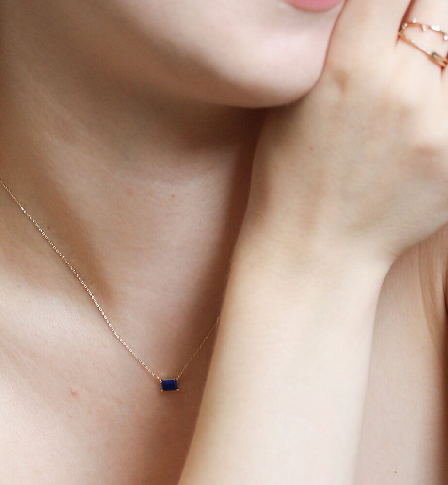  「カラーストーン ネックレス | K10YG」|ネックレス|