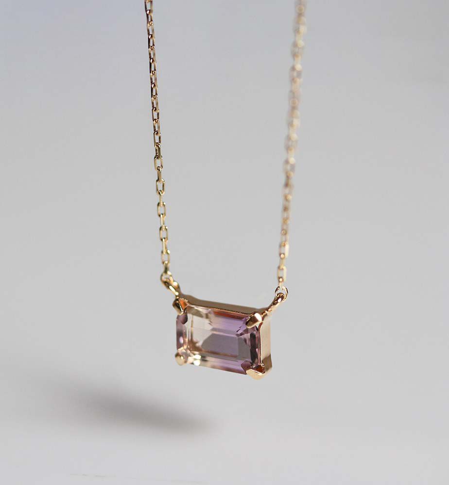  「カラーストーン ネックレス | K10YG」|ネックレス|