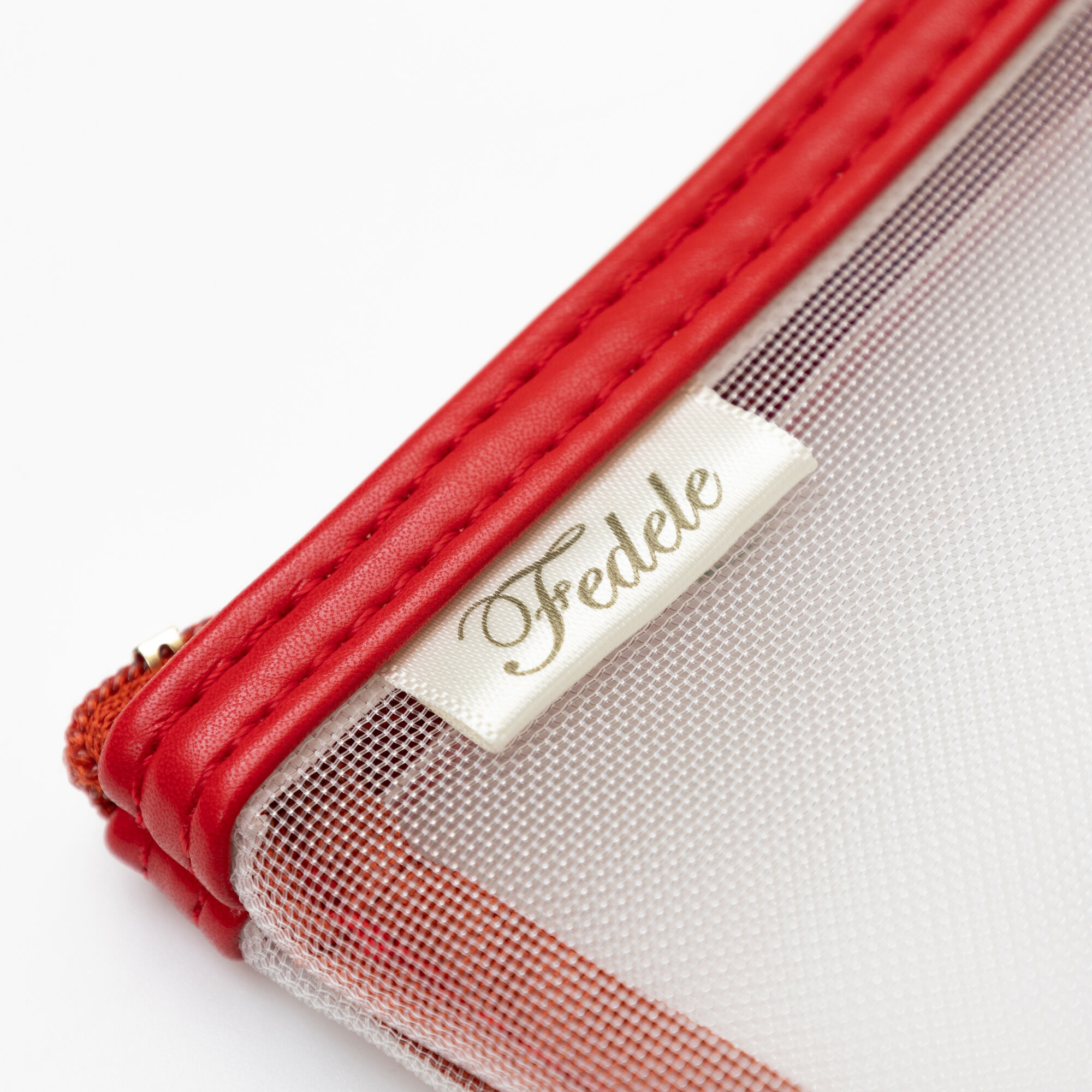  「FEDELE MESH ミニフラットポーチ」|ポーチ|