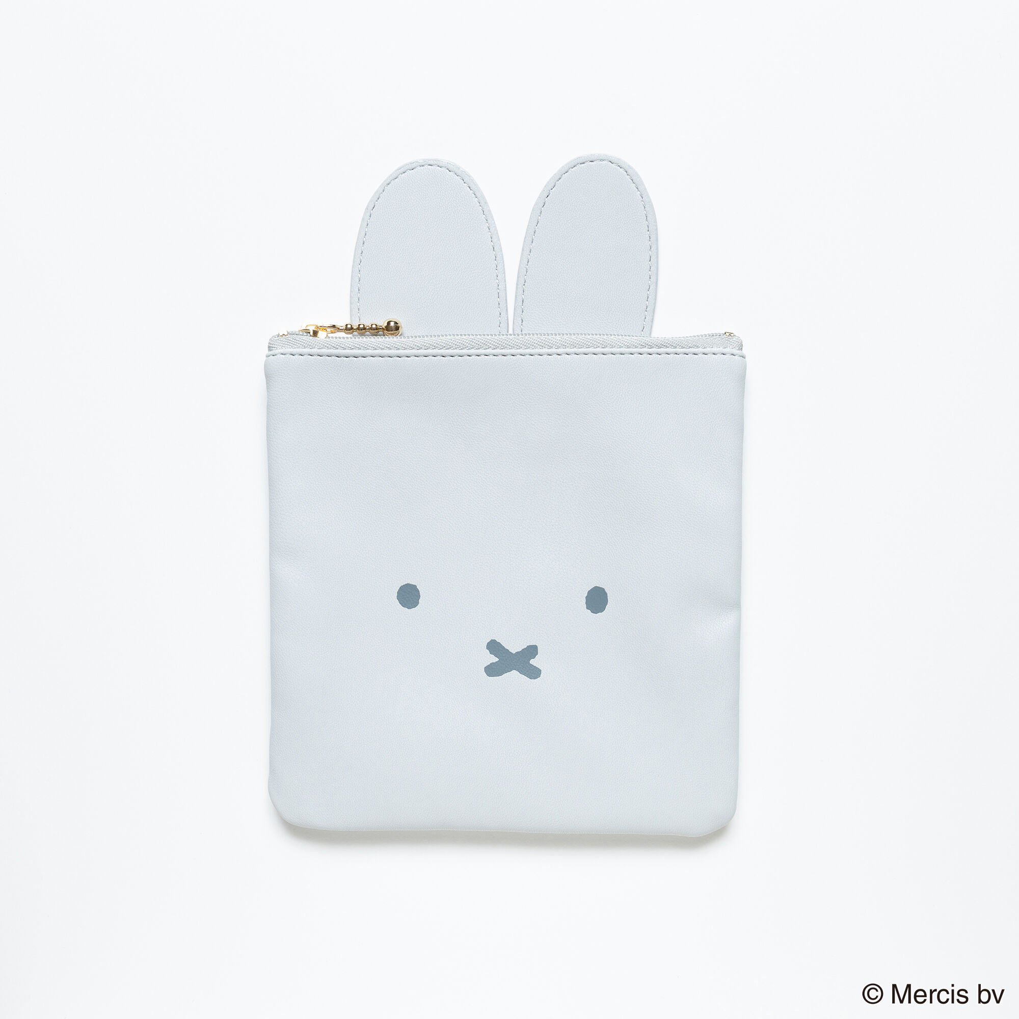  「BRUNA MIMITSUKI フラットポーチ」|ポーチ|GRY