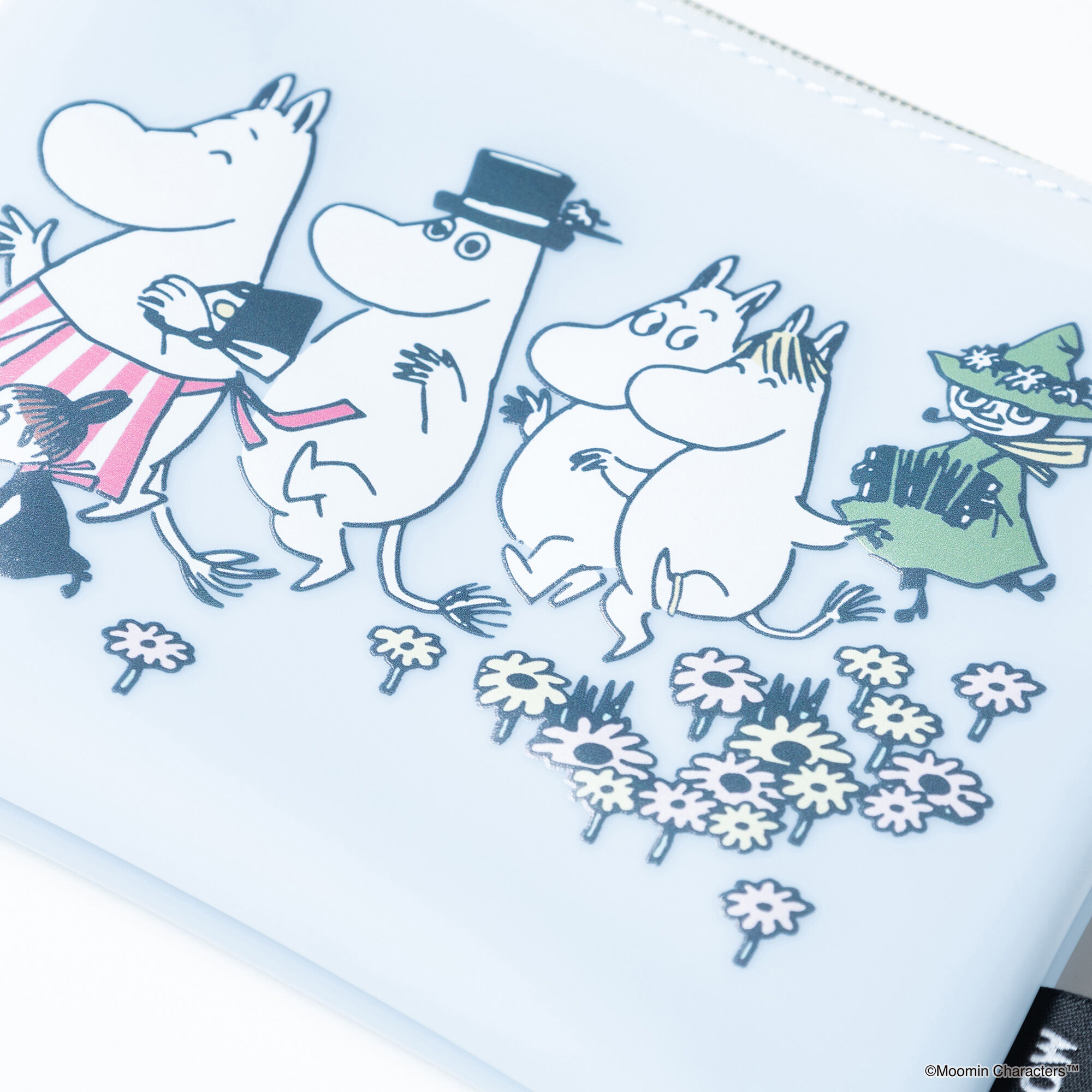  「MOOMIN COMIC MAT PVC ミニフラットポーチ」|ポーチ|
