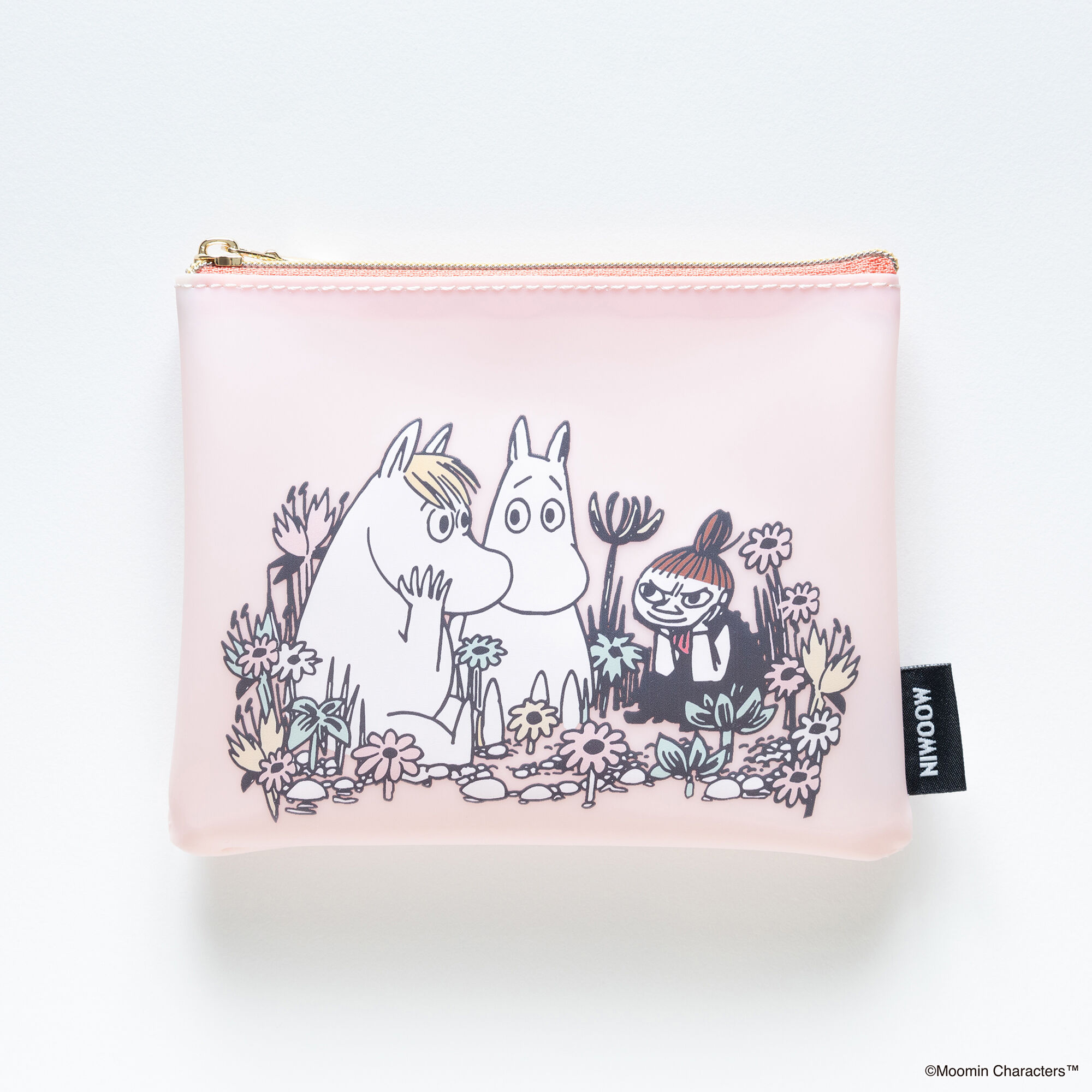  「MOOMIN COMIC MAT PVC ミニフラットポーチ」|ポーチ|PNK