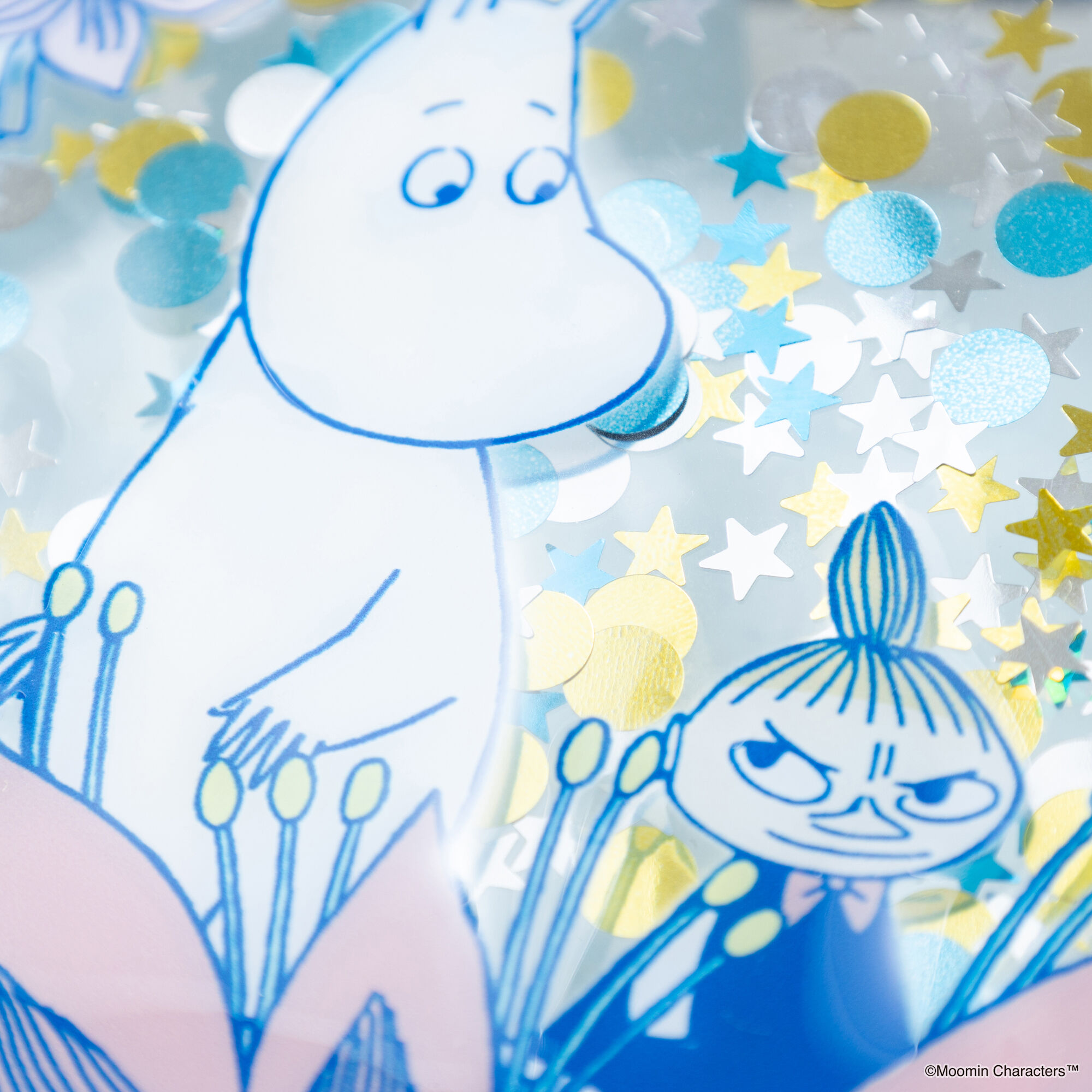  「MOOMIN FLOWER WREATH ミニフラットポーチ」|ポーチ|