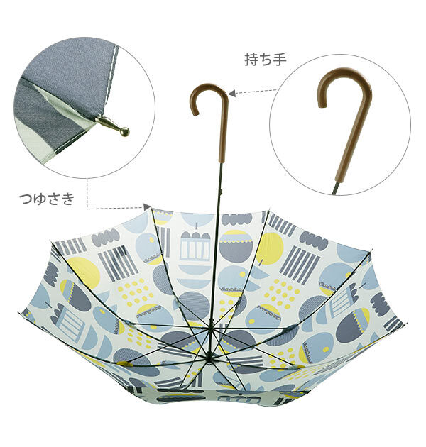 BACKYARD FAMILY「傘 レディース 通販 長傘 おしゃれ 丈夫 折れにくい 手開き 手動 軽量 軽い 60cm 8本骨」|傘|