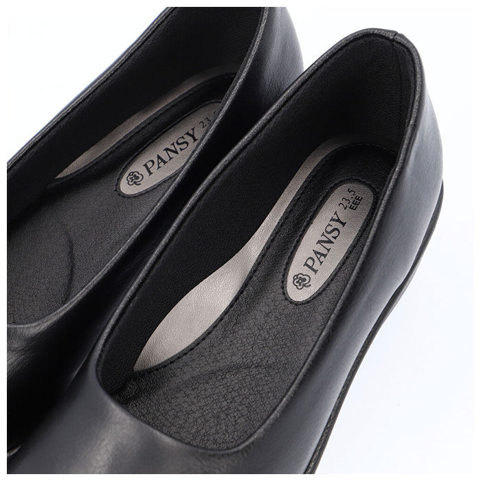 BACKYARD FAMILY「ローヒール パンプス 黒 通販 ストレッチ フォーマル ヒール? フィット 歩きやすい 快適 3E」|パンプス|