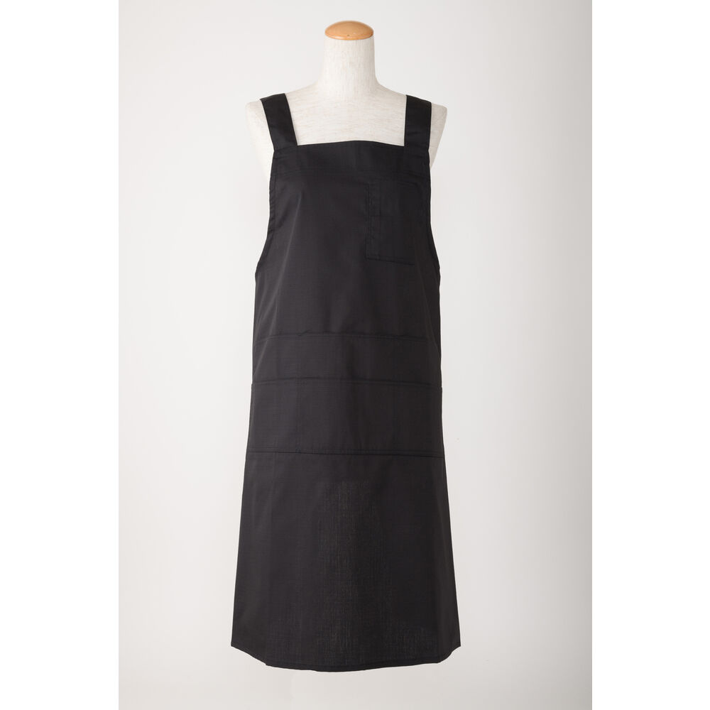 BACKYARD FAMILY「エプロン おしゃれ 通販 エプロン ナチュラル レディース メンズ 男女兼用 ワンピース ブラック」|食器・キッチングッズ|ブラック1