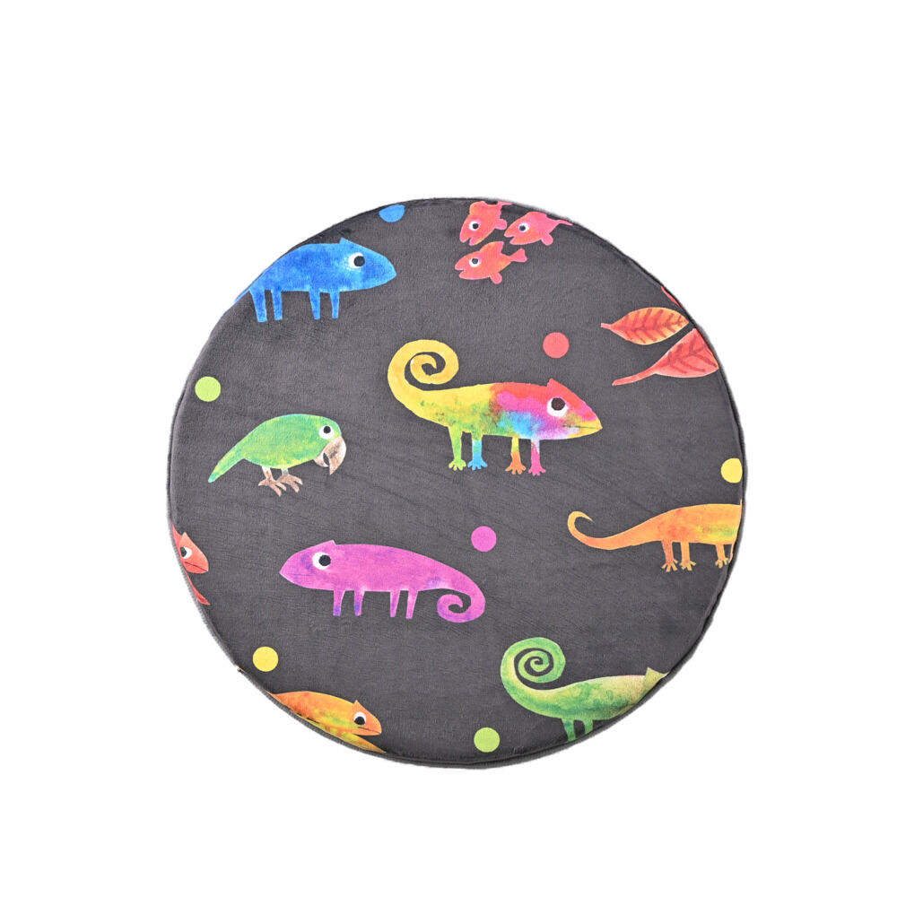 BACKYARD FAMILY「座面クッション 丸型 通販 かわいい おしゃれ チェアパッド 丸 シートクッション 円形」|その他|ブルー1