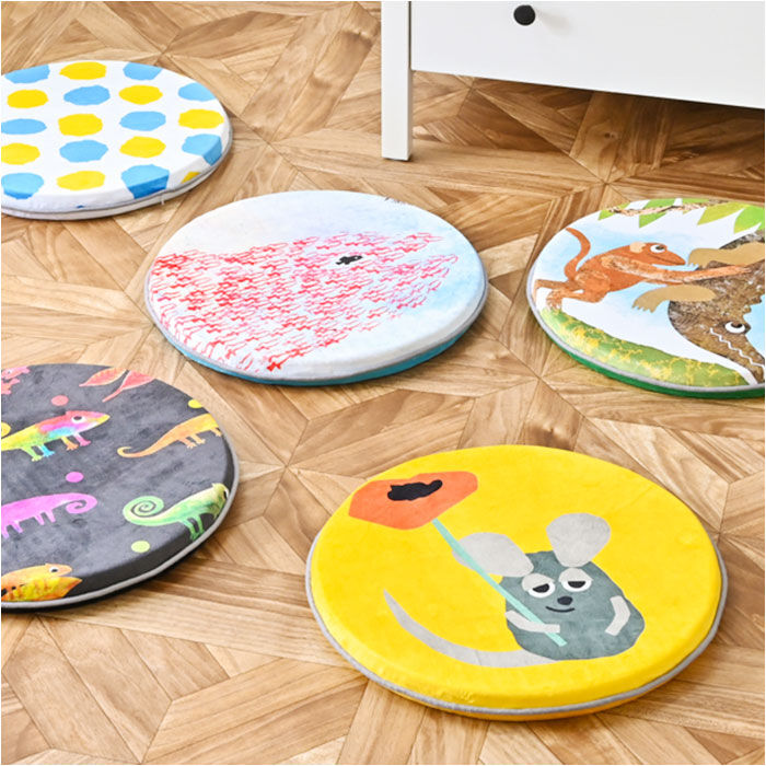 BACKYARD FAMILY「座面クッション 丸型 通販 かわいい おしゃれ チェアパッド 丸 シートクッション 円形」|その他|