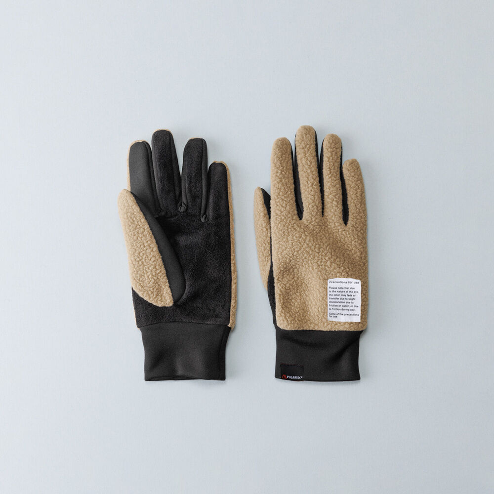 BACKYARD FAMILY「クロダ 手袋 レディース 通販 グローブ 手ぶくろ 暖かい かわいい 通勤 通学 POLARTEC」|手袋|ベージュ1