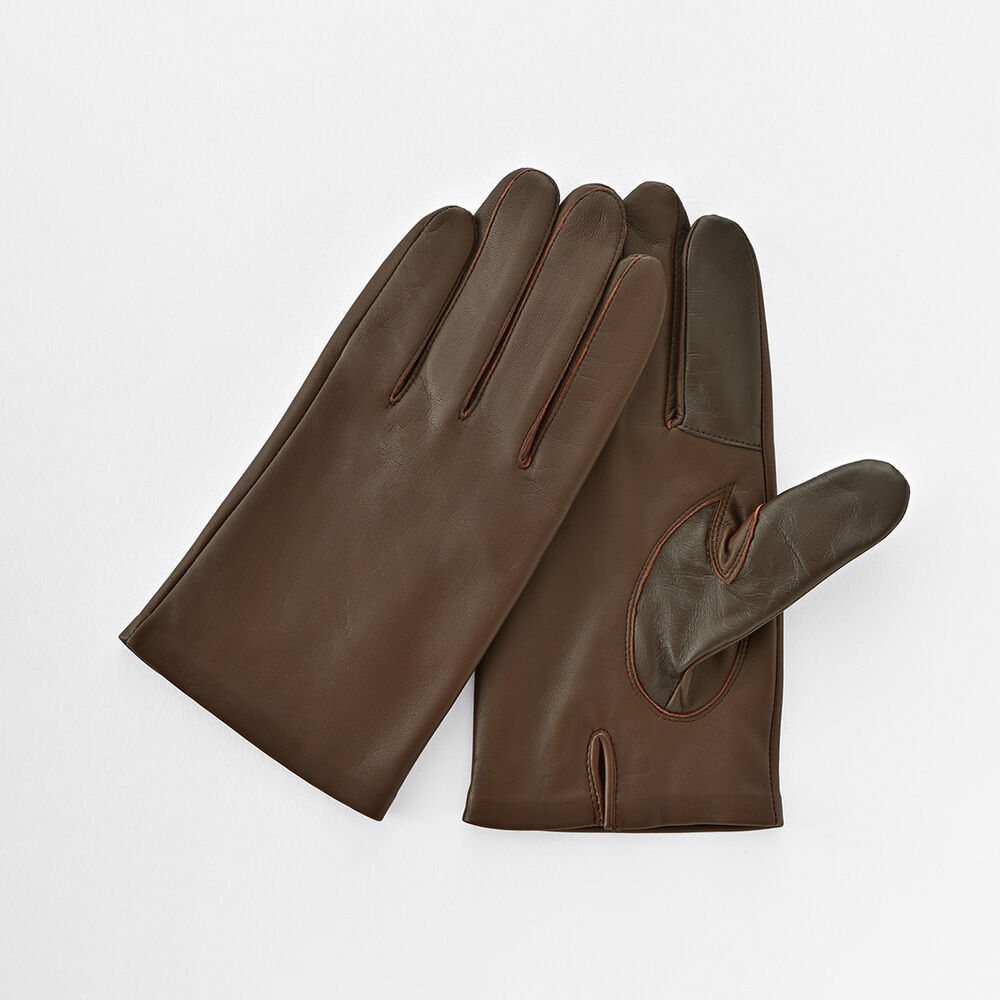 BACKYARD FAMILY「クロダ 手袋 メンズ 通販 グローブ 手ぶくろ スマートフォン対応 スマホ 対応 レザー 革」|手袋|ブラウン1