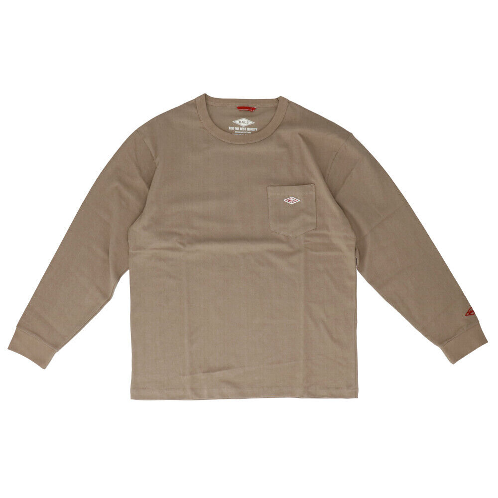 BACKYARD FAMILY「tシャツ 長袖 メンズ 通販 綿100% ブランド BALL 60500 おしゃれ ロンt 無地」|Tシャツ・カットソー|ブラウン2