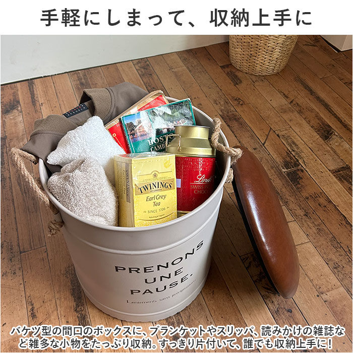 BACKYARD FAMILY「収納ボックス フタ付き イス 通販 収納 できる スツール 椅子 いす アビデ ポーズ」|その他|