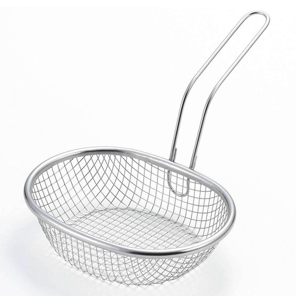 BACKYARD FAMILY「揚げざる 通販 日本製 揚げザル ステンレス 約幅18&times;全長23.5&times;全高15.5cm 手付きザル」|食器・キッチングッズ|シルバー1