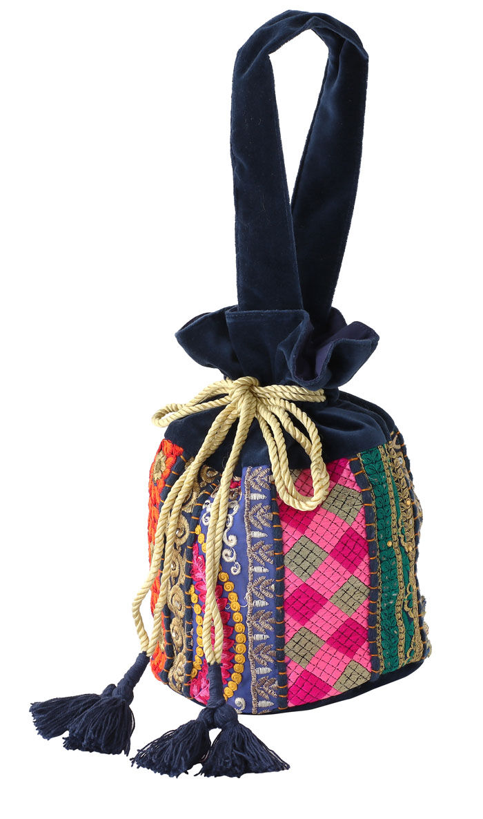 BACKYARD FAMILY「巾着バッグ 巾着袋 レディース カンバディアパッチ 通販 巾着バック 巾着 ポーチ バッグ バック」|ポーチ|