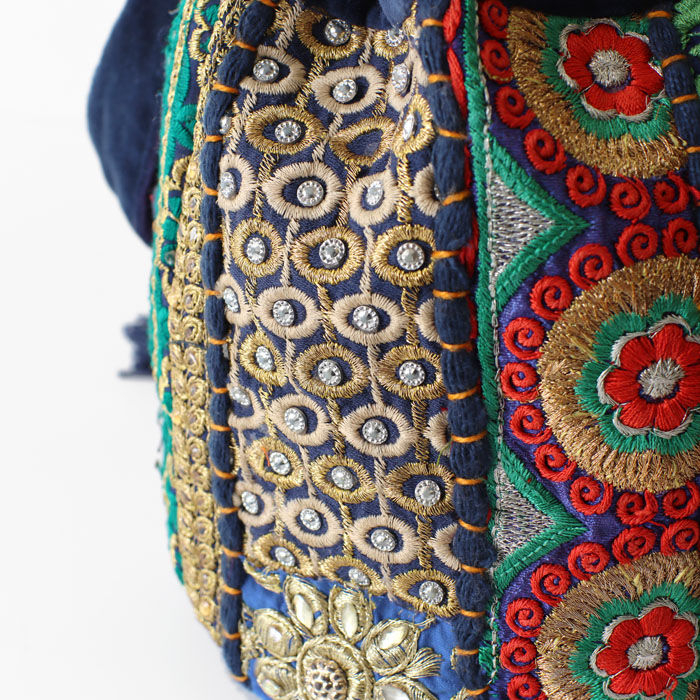 BACKYARD FAMILY「巾着バッグ 巾着袋 レディース カンバディアパッチ 通販 巾着バック 巾着 ポーチ バッグ バック」|ポーチ|