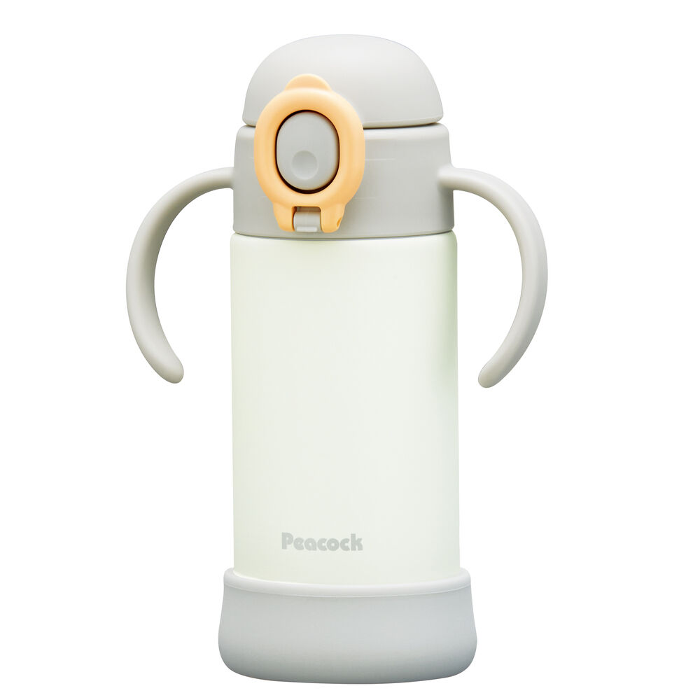 BACKYARD FAMILY「ベビー 保冷 ストローマグ 350ml 通販 ストローボトル 子供用水筒 食洗機対応」|食器・キッチングッズ|グレー1