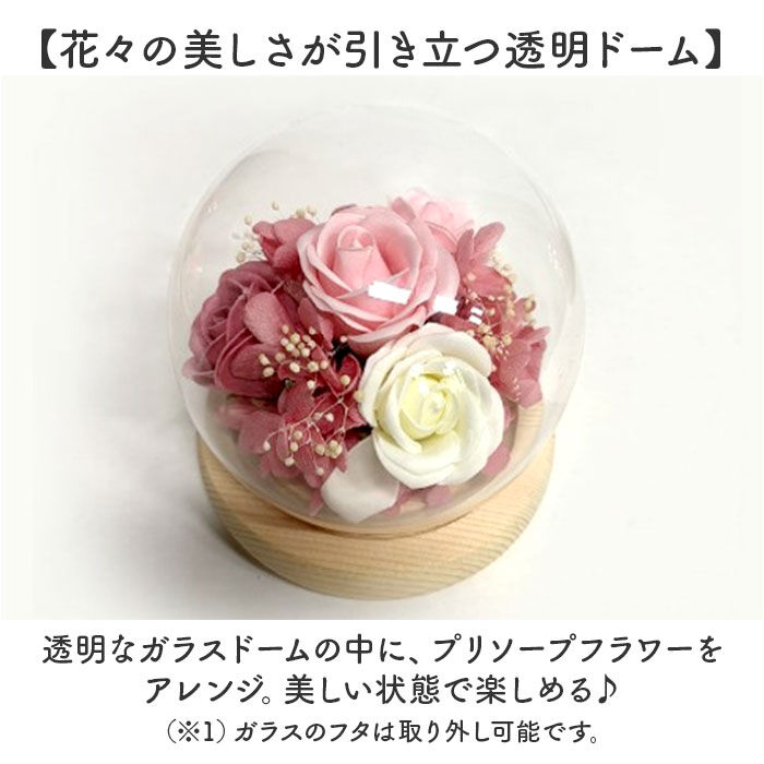 BACKYARD FAMILY「ブリザードフラワ- 通販 ガラスドーム フラワーギフト ガラス製 お花 花 フラワーアレンジメント」|その他|