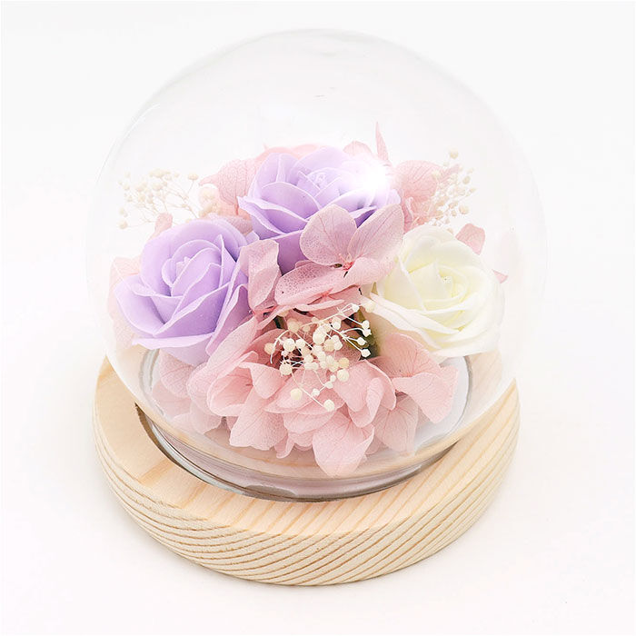BACKYARD FAMILY「ブリザードフラワ- 通販 ガラスドーム フラワーギフト ガラス製 お花 花 フラワーアレンジメント」|その他|