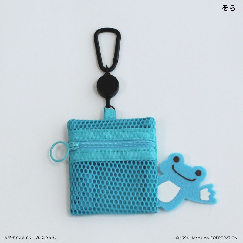 BACKYARD FAMILY「かえるのピクルス グッズ 通販 pickles the frog メッシュポーチ リール付き」|ポーチ|