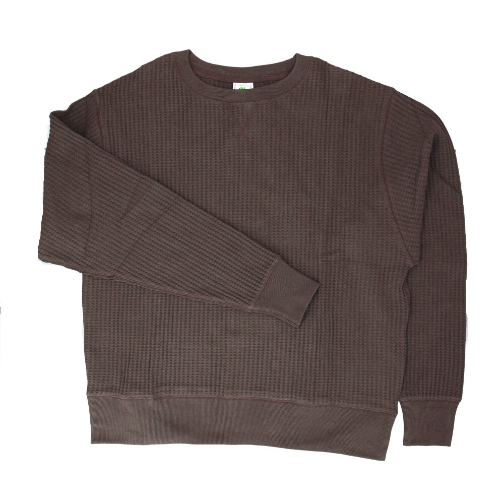 BACKYARD FAMILY「JEMORGAN ワッフル JD042-52S ジェーイーモーガン 通販 長袖Tシャツ ロンT」|Tシャツ・カットソー|ブラウン1