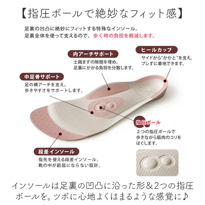 BACKYARD FAMILY「2ball 靴 レディース 通販 日本製 ウォーキングシューズ パンプス ぺたんこ ローヒール」|その他|