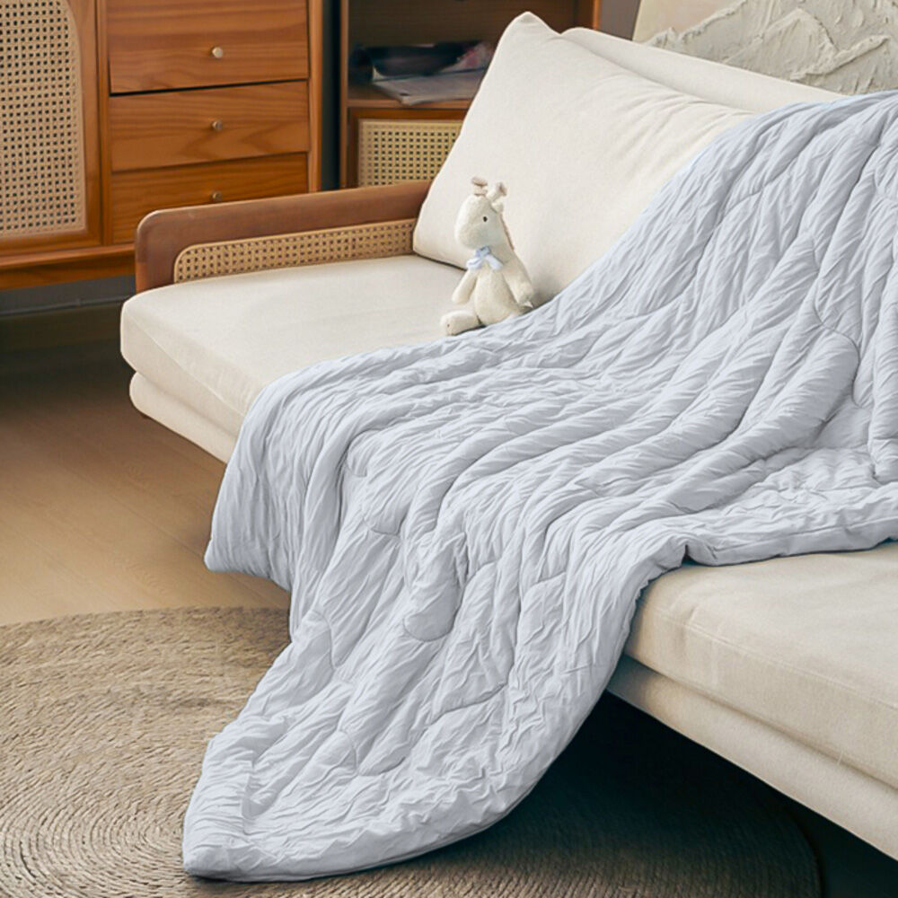 BACKYARD FAMILY「冷感 ひんやり ケット 通販 ハーフケット レーヨンケット 薄掛け布団 100&times;140cm」|ブランケット|グレー1