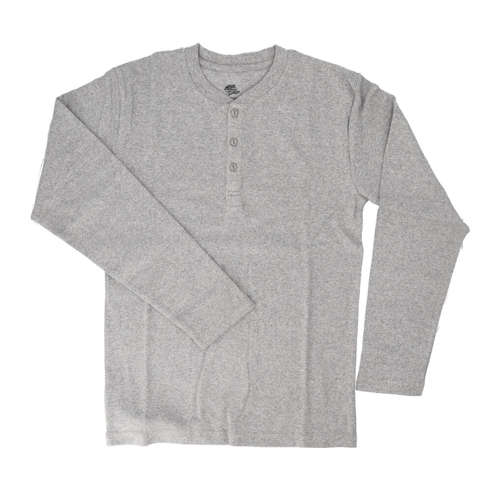 BACKYARD FAMILY「JEMORGAN ヘンリー JE113-52S ジェーイーモーガン 通販 長袖Tシャツ ロンT」|Tシャツ・カットソー|グレー1
