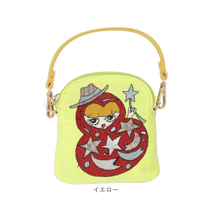 BACKYARD FAMILY「ポーチ 小物入れ 通販 Lyre リタちゃん メイクポーチ マルチケース コスメポーチ 刺繍」|ポーチ|