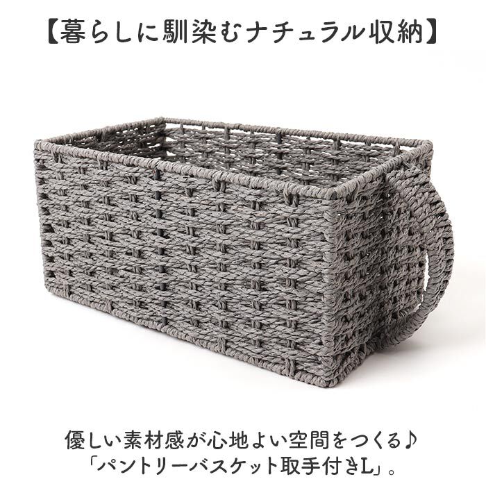 BACKYARD FAMILY「収納ボックス 取っ手付き 通販 パントリー 収納 ケース かご バスケット ちどり産業」|食器・キッチングッズ|