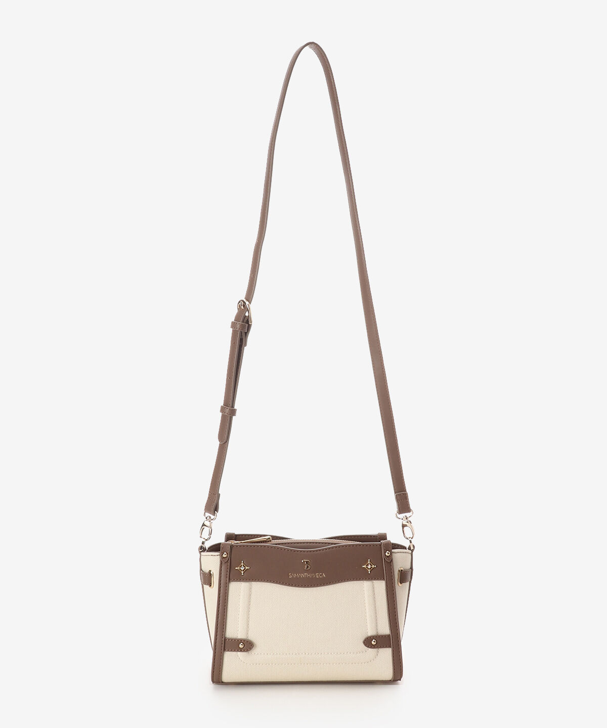 Samantha Vega「バイカラーキャンバスショルダーバッグ」|ショルダー・メッセンジャー|