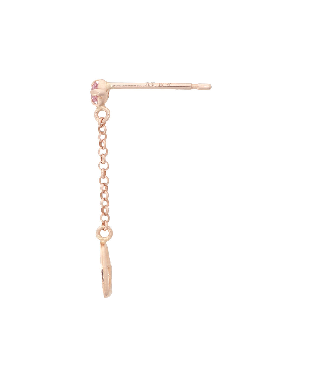 Samantha Tiara「K10 PG チェーンハートピアス≪9月 誕生石≫」|ピアス|