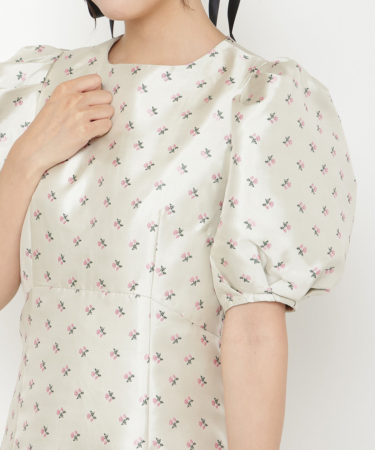 REDYAZEL「ジャガードフラワーミニワンピース」|ワンピース|