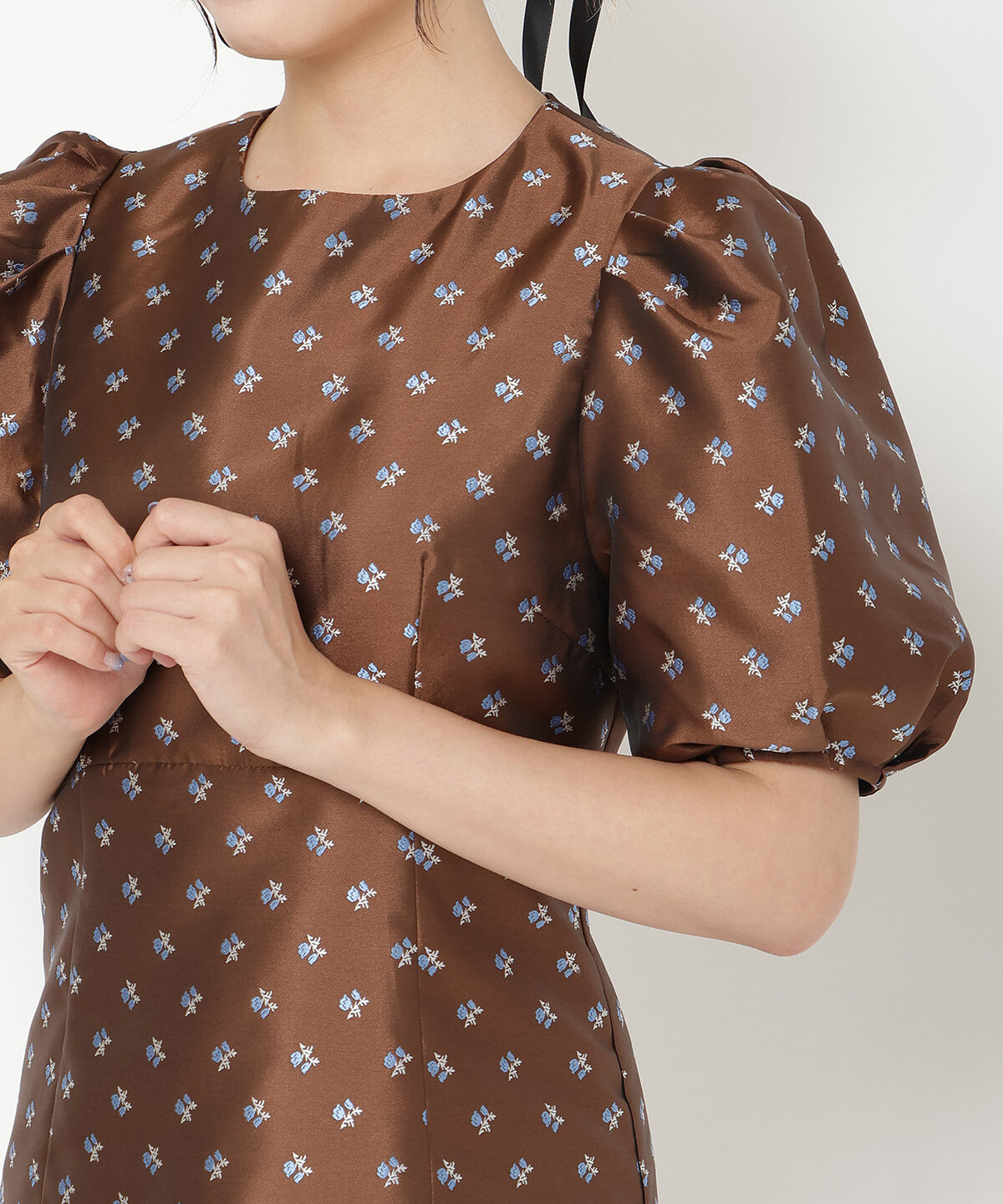 REDYAZEL「ジャガードフラワーミニワンピース」|ワンピース|