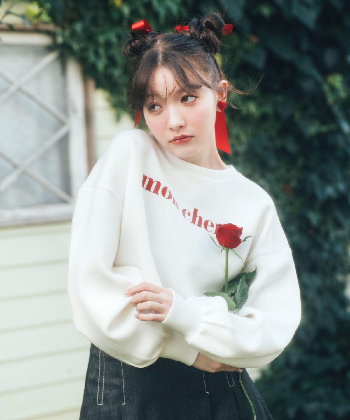 REDYAZEL「mon cheriロゴトップス」|Tシャツ・カットソー|