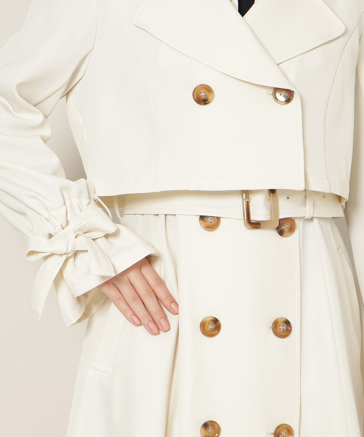 WILLSELECTION「リボンスリーブ3WAYトレンチコート」|トレンチコート|