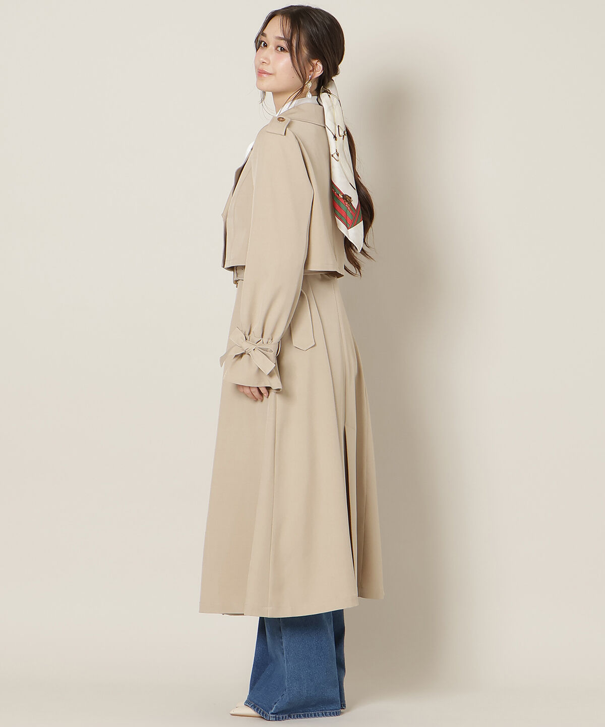 WILLSELECTION「リボンスリーブ3WAYトレンチコート」|トレンチコート|