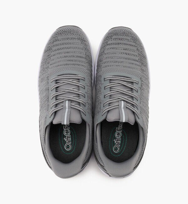 Orthofeet「【オーソフィート】ヤリ ワイド/グレー テキスタイル/シューズ メンズ/Orthofeet」|スニーカー|