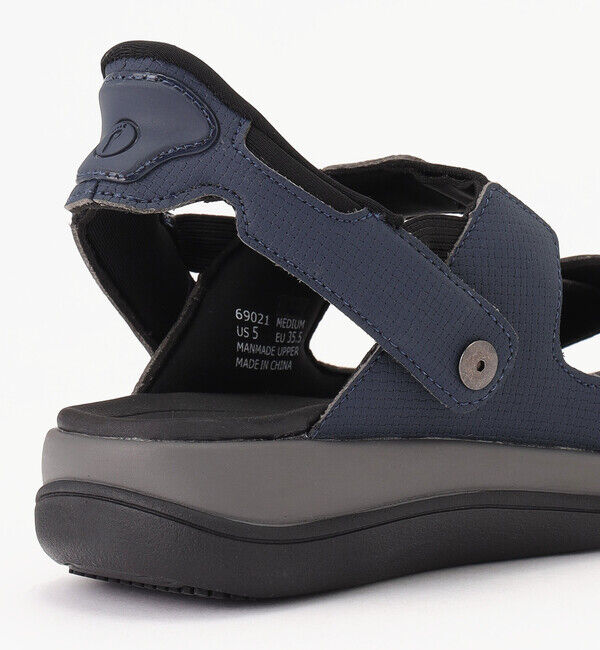 Orthofeet「【オーソフィート】カリプソ ミディアム/ブルー マイクロファイバー/サンダル レディース」|サンダル|