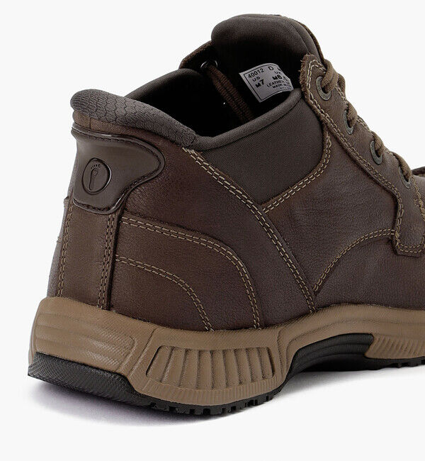 Orthofeet「【オーソフィート】ヴェルノ ミディアム/ブラウン ナチュラルレザー/ブーツ メンズ」|ロングブーツ|