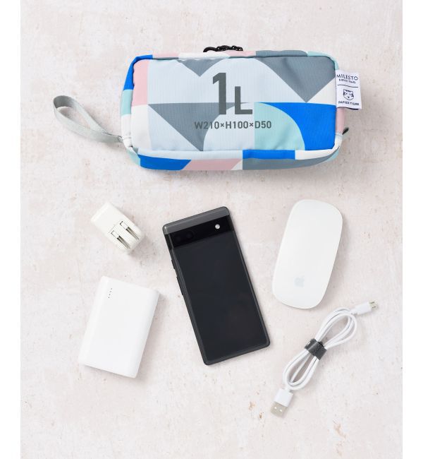 MILESTO「MILESTO&times;PAPIERTIGRE ポーチ 1L」|ポーチ|