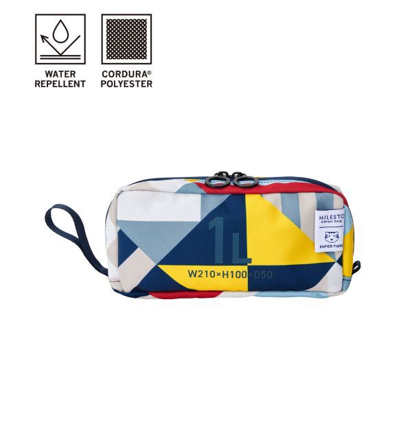 MILESTO「MILESTO&times;PAPIERTIGRE ポーチ 1L」|ポーチ|ネイビー