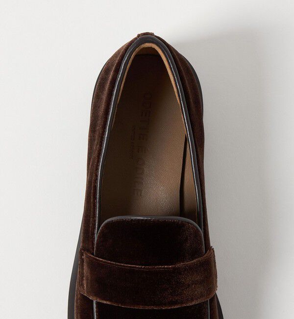 ODETTE E ODILE「ベルベットタンクローファー フラット30&uarr;」|ローファー|