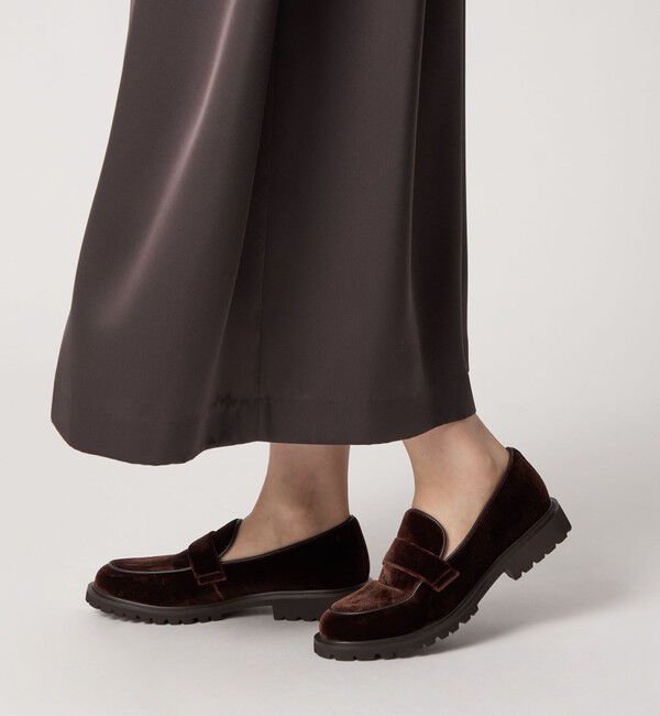 ODETTE E ODILE「ベルベットタンクローファー フラット30&uarr;」|ローファー|