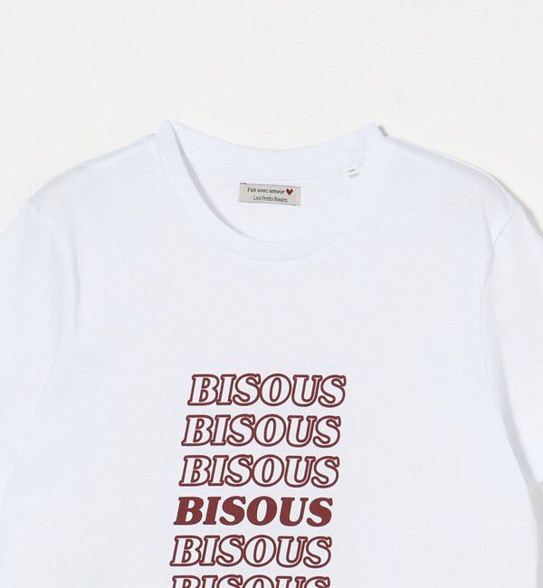 UNITED ARROWS「＜Les Petits Basics＞BISOUS プリントTシャツ」|Tシャツ・カットソー|