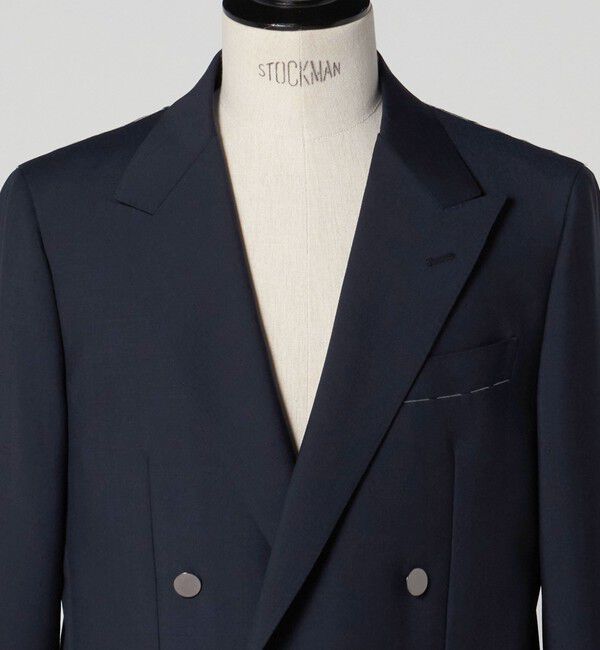 UNITED ARROWS「ウール モヘヤ 4ボタン ダブルブレストブレザー S‐MODEL」|テーラードジャケット|