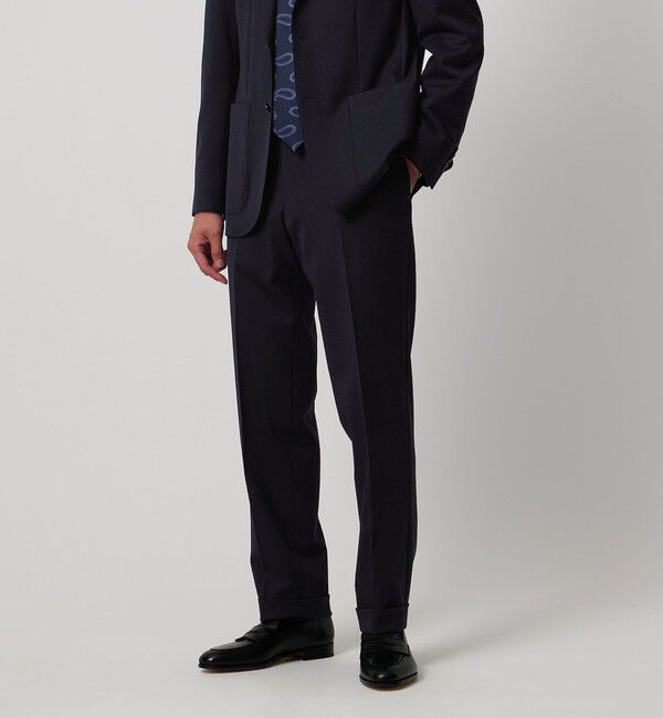 UNITED ARROWS「3シーズン ツイル ノープリーツ スラックスCOMFORT EASY‐MODEL 2WAYストレッチ 撥水 防シワ」|スーツ|