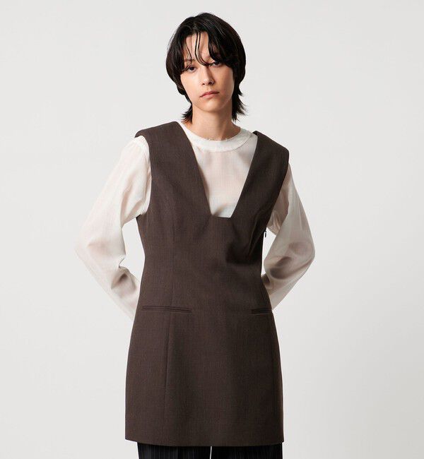 AEWEN MATOPH「＜AEWEN MATOPH＞スクエアネックミニワンピース」|ワンピース|